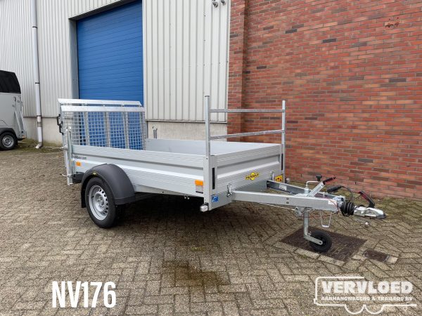Open bakwagen enkelasser oprijklep